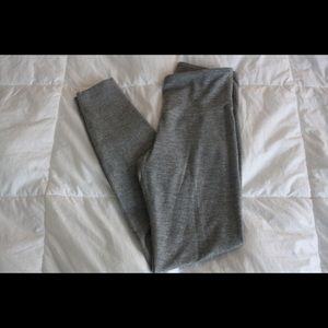 Gray and White High Waisted Leggings